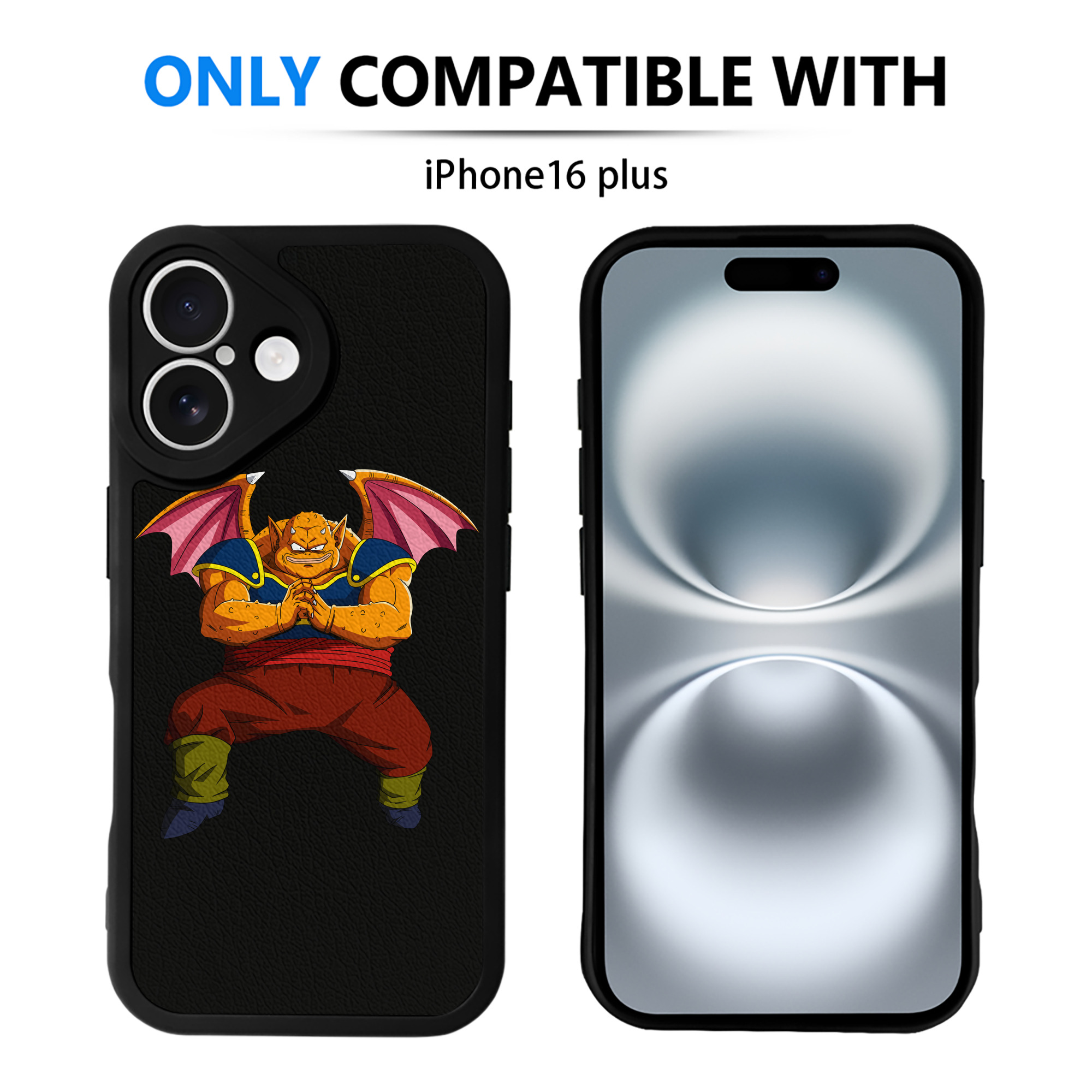 （画像用） ドラゴンボール DRAGON BALL 【iPhone 16シリーズ対応】シリコンスマホケース（レザー調） 材質：シリコン